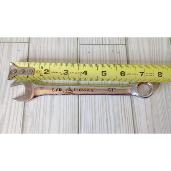 Pittsburgh Combination SAE Wrench 5/8 Inch 12 Point Chrome Vanadium - Picture 1 of 5